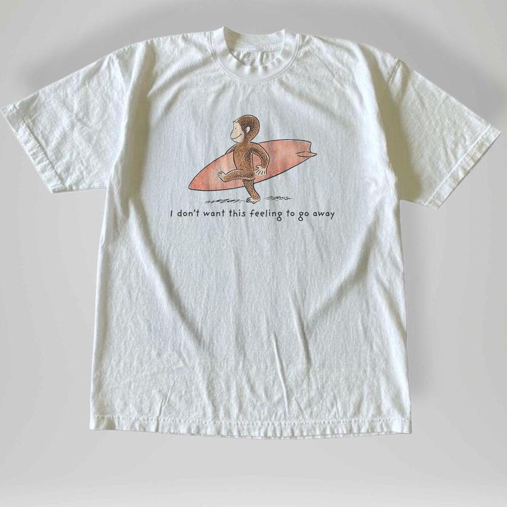 Style 90S Surfer Curious George T-Shirt